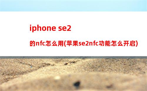 iphone se2的nfc怎么用(苹果se2nfc功能怎么开启)